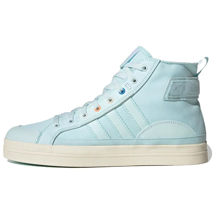 Adidas Neo City Canvas Hi Non-Slip Durable Mid-Top Skate Shoes Unisex Skate Shoes Blue HP9679