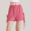 Dames Løse Casual Høy midje Sløyfe Elastisk midje Rutete Shorts Casual Shortss