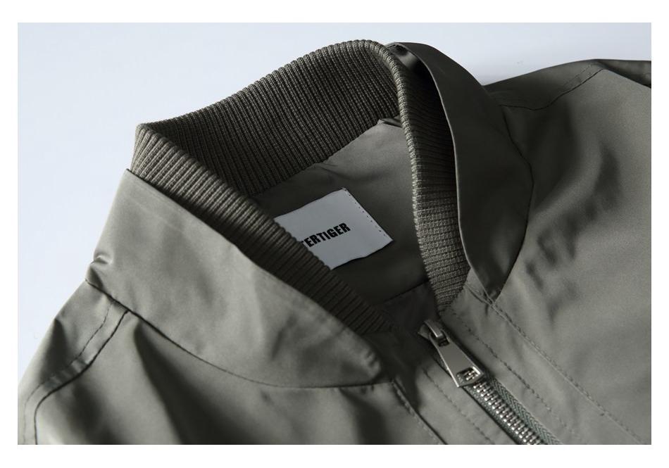 ButterTiger Men's Loose Fit Patchwork Stand Collar Jacket