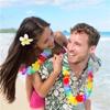 10pcs Hawaii Christmas Wreath Door Decoration Hawaiian Party Artificial Flower Garland Necklace Luau Torpil
