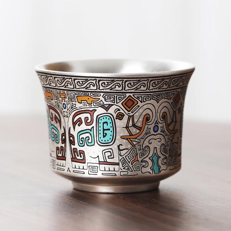 Chaxun Ceramic Silver-Gilt Kung Fu Tea Cup