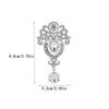 Teardrop Shape Crystal Brooch Luxury Crystal Brooch Pins  Dress Suit Accessories
