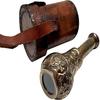 New Handmade Royal Pirates Handicraft Antique Marine Telescope with Leather Case
