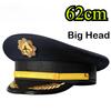 Big Size Quality Military Hats Sailor Captain's Hat Aviation Cap Pilot's Performance Party Head-wear for For Men Women 55-62cm