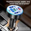 Car Charger 66W 8 Ports Fast Charging PD QC3.0 4 USB 4 C Car Phone Charger Adapter With Voltage For iPhone Samsung Huawei Xiaomi