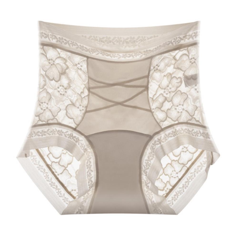 High Waist Lace Flower Panties Lace Flower Slimming Shapers Breathable Butt Lifter Underpants  Lady