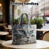 3D Printed Handbag With Ladypattern; Canvas Shoulder Bag Weighing 300 Grams