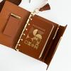 A7 PU-Leder Taschenkarten Notizbuch Ringbuch Journal Tagebuch Terminplaner Notizblock Schulbedarf Unterstützung Qualität