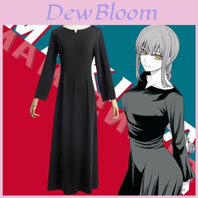 Fabulous Chainsaw Man Makima Cosplay Costume With Sleeves For Halloween Comic Con