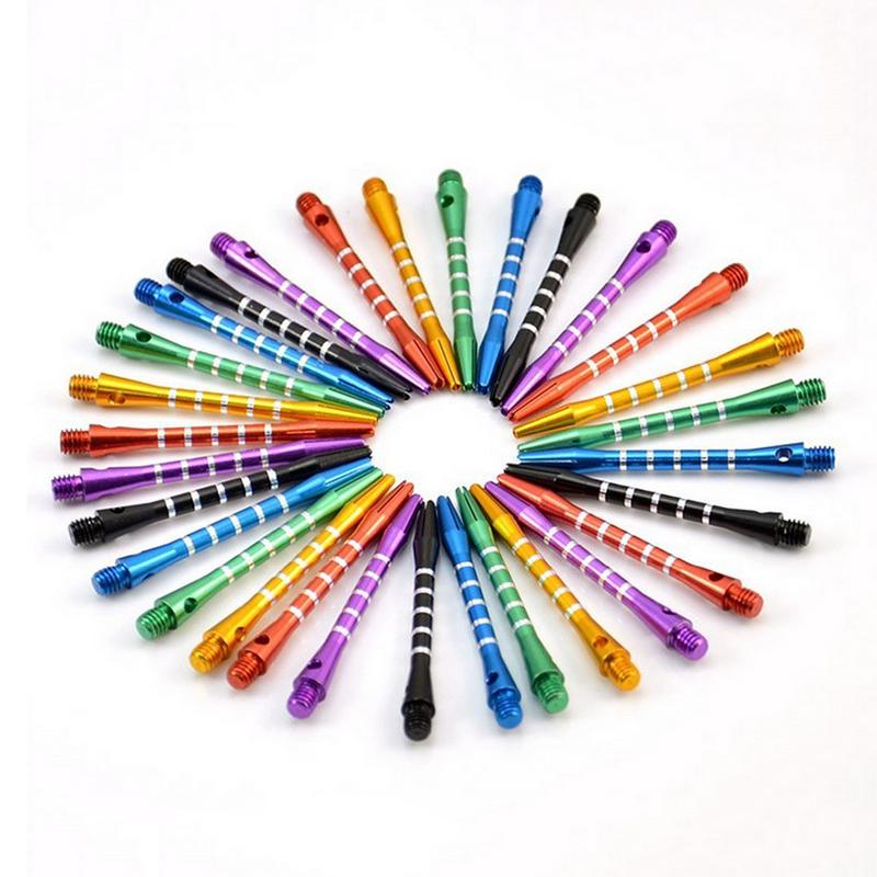 6Pcs Aluminum Throwing Darts 53Mm Short Five-Line Metal Darts Rod Thread Darts Darts Accessories Indoor Darts Sport Set