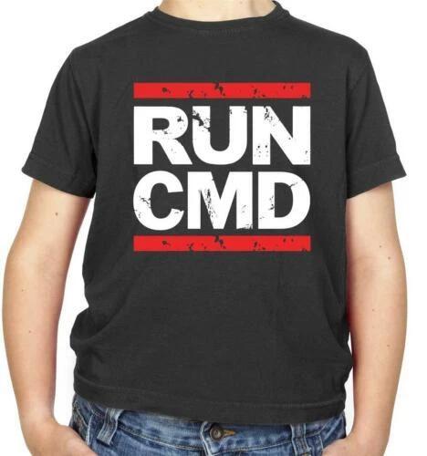 Run Cmd Kids - Code - Hacker - Developer - DMC - Band - Geek - Nerd 100