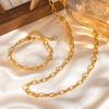 Fashion Chain Gold Stainless Steel Necklace Women'S Simple Jewelry, Jewelry