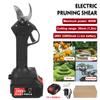 288V 30mm Electric Cordless Rechargeable Pruning Shears Secateur Fruit Tree Branch Cutter Garden Tools 22800mah Li-ion Battery Balck