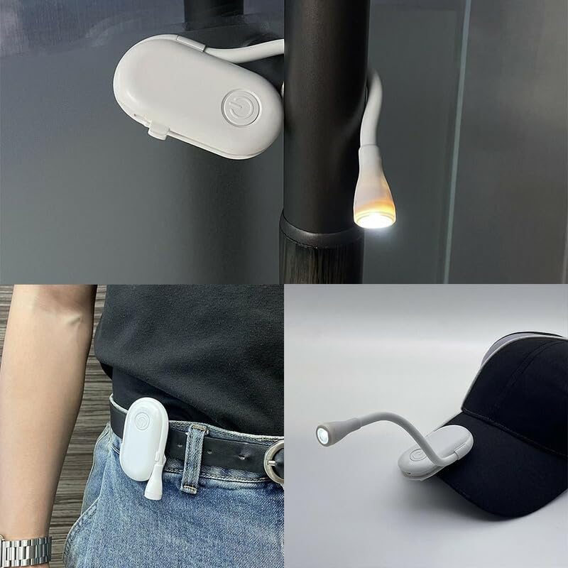 OHM LED Flexible Small Mini USB with Handheld Light LH-S03A5 08-1637 Flashlight, Light, Rechargeable, Clip, Light, Warm/White