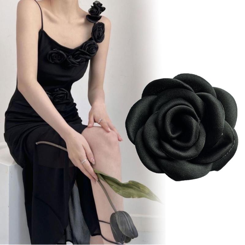 Camellia Corsage Pins Camellia Brooches Camellia Lapel Pins Jewelry Accessories for Sweater Skirts Dresses Decorations