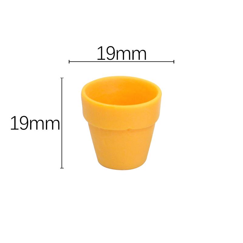 10Pcs Miniature Flower Resin Pots Clay Planter Terracotta Dollhouse Accessories Fairy Garden Pots Mini Flower Pots Planters