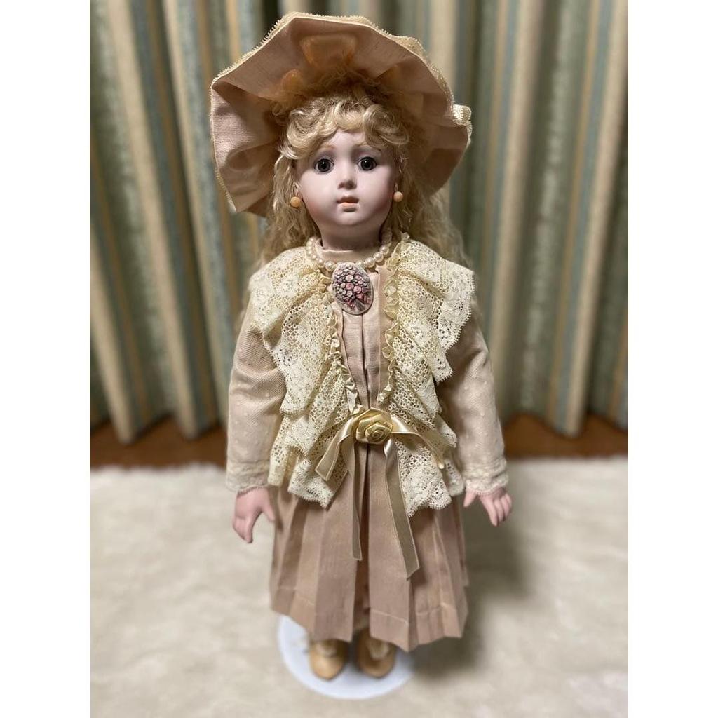 Used Bisque Doll Henri Doll Collector's Doll Long Face Jumeau Triste