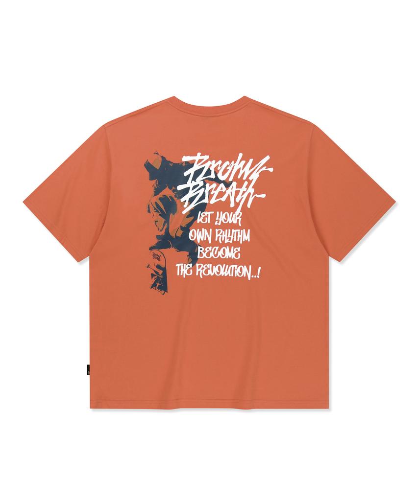 BROWNBREATH Crush Tag Ollie Tee - Orange