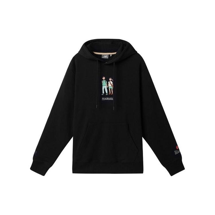 New Balance x Zero Per Zero Printing Casual Sports Round Neck Hoodie Asia Sizing Black Unisex NCA47013-BK L