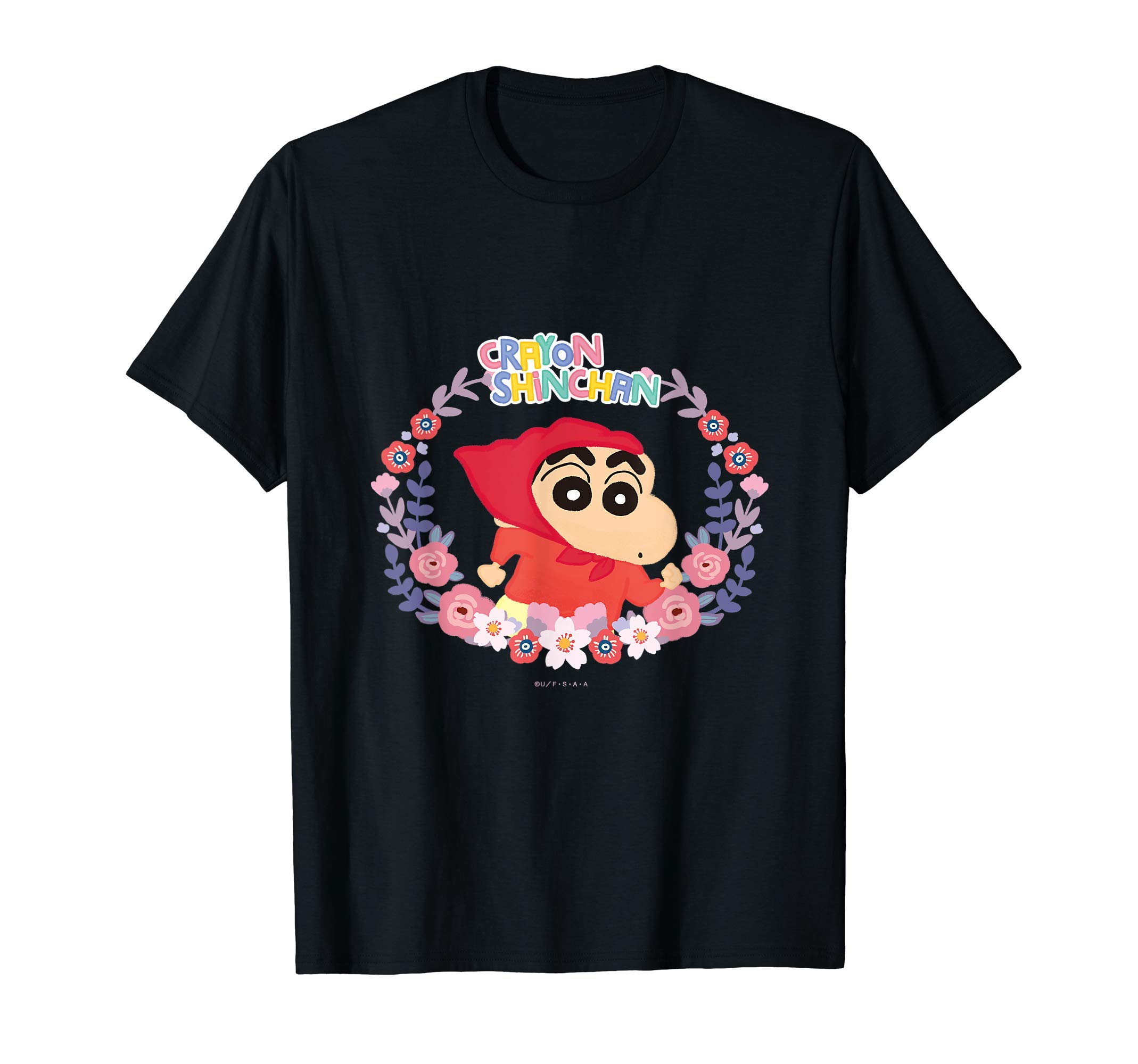 

Crayon Little Red Riding Hood Crayon Touch Shin-chan T-shirt чорний