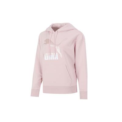 Classics Logo Print Pullover Hoodie Women Hoodies Pink 531385-36