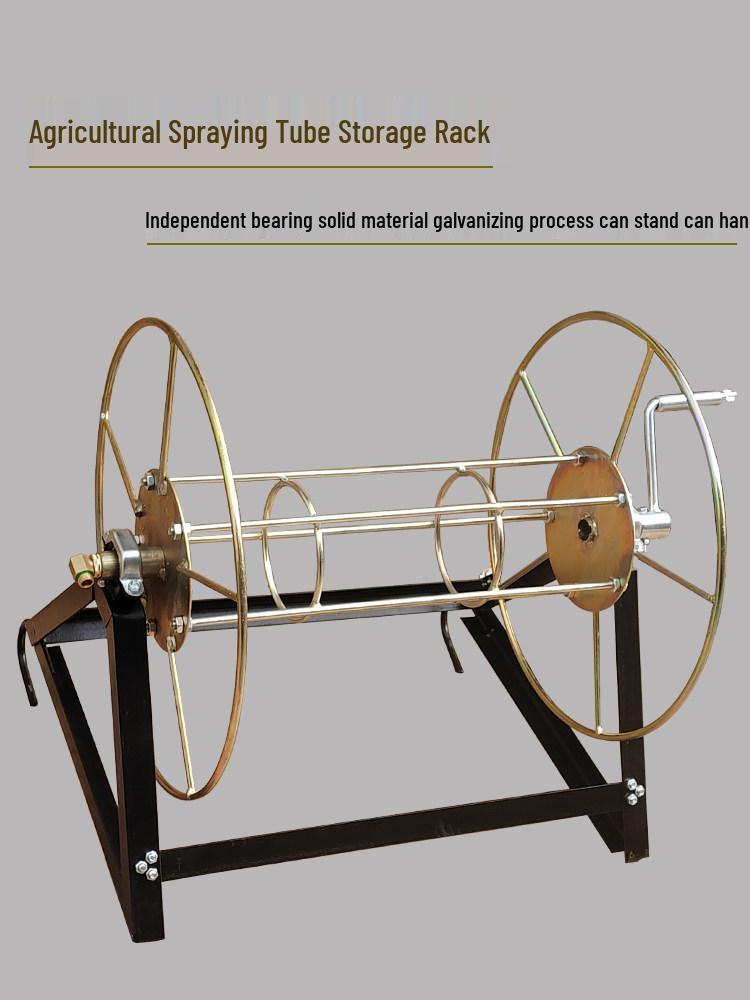 Jordbruksslangvinda & Elektrisk Reputläggningsställ med Armeringsjärnslager
