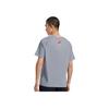 Li Ning Cba Series Logo Letter Print Short Sleeve T-Shirt Men Tops Gray ATSR565-1