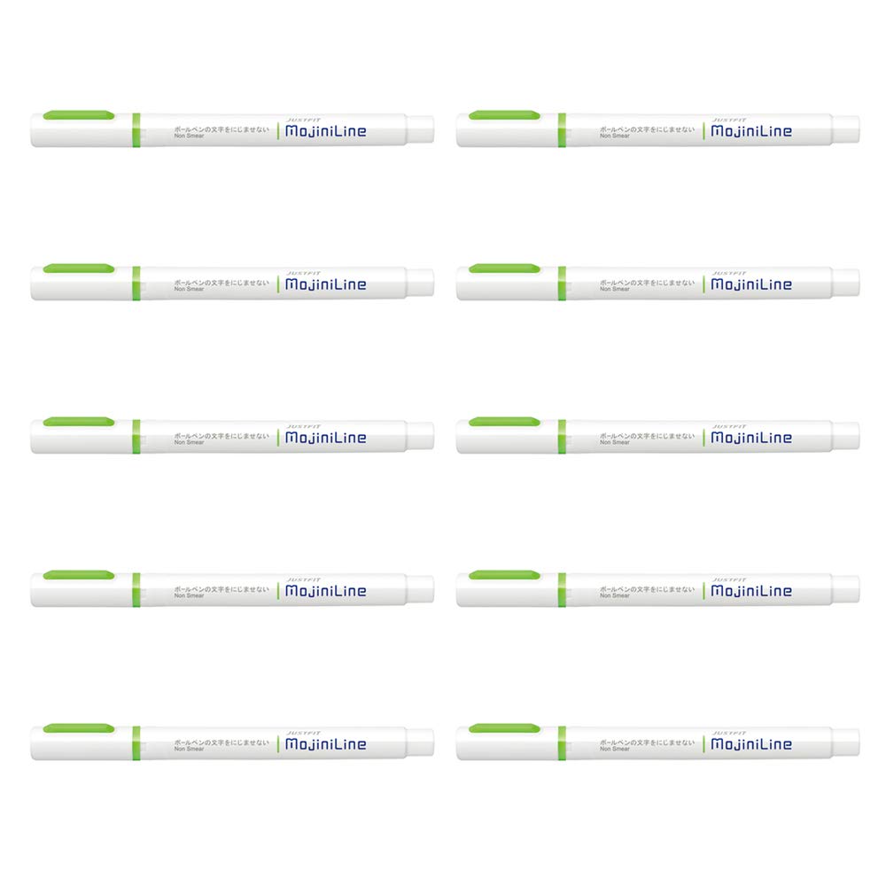 

Zebra Highlighter Just Fit Mosini Line Green 10 pieces B-WKS22-G