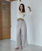 Debiweeo Fuzzy Wide Harem Pants Devi-B0089-Mauve Grey