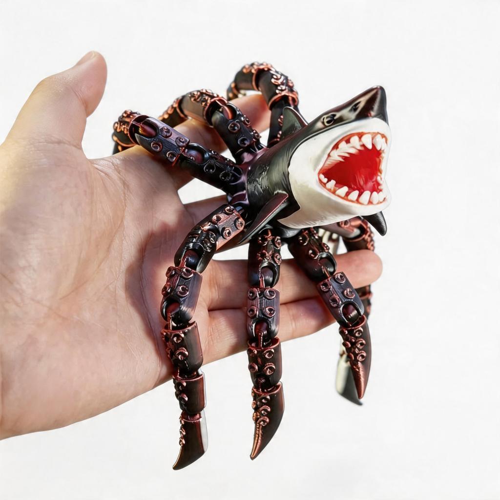 New 3d Printed Subnautic-a Flexible Articulated Fidget Model Leviathan Sea Eater Monster Bloop Sea Monster Figure EL Gran Maja