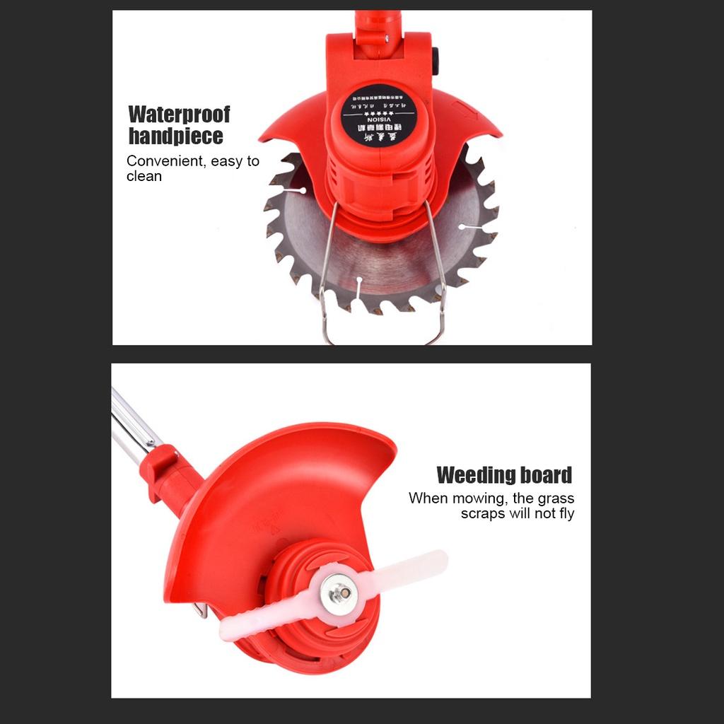 Portable Grass Trimmer Cordless Lawn Grass Cutter with Batteries  Garden Mowing Power Tool Kits Electric Grass Cutter