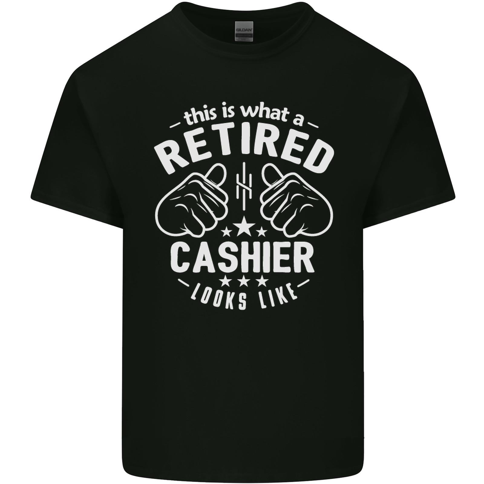 This Is What a Retired Cashier Looks Like Mens Light Cotton T-Shirt Mens Womens Tees Top 2XL