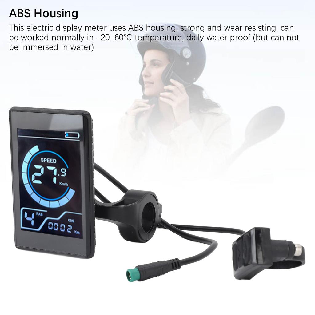 Cycling Display Meter LCD Control Panel NFC Induction  Design Easy Installation with 2 Cards for Bicycles and Scooters