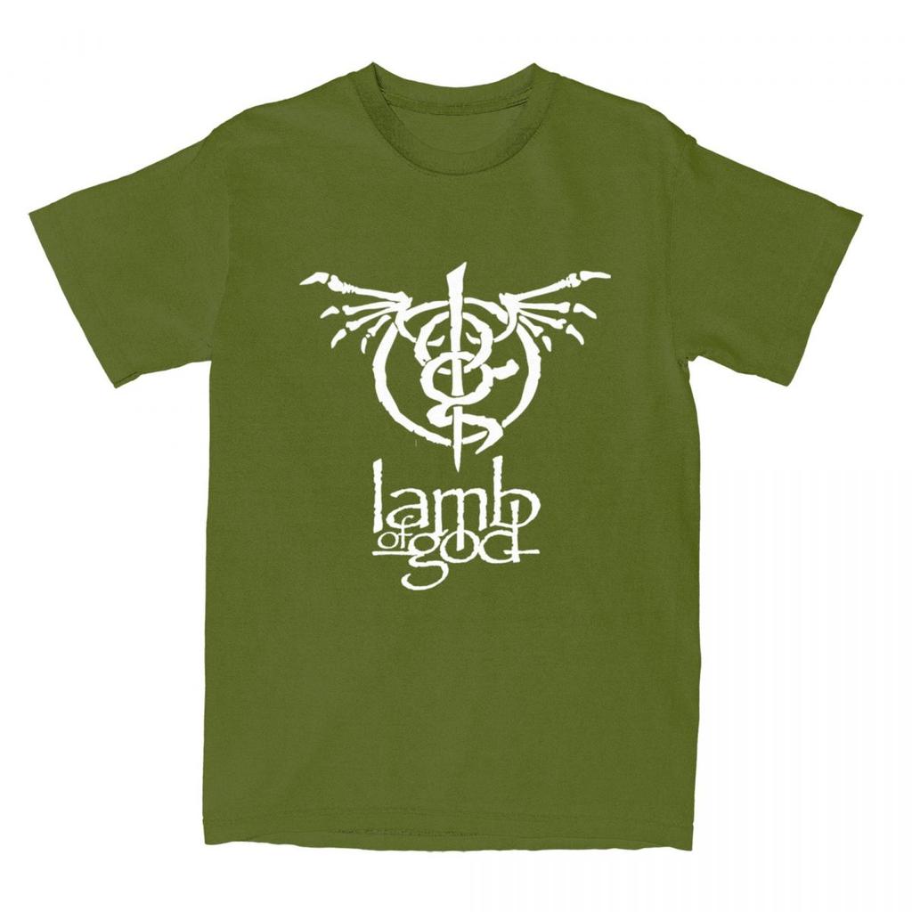 Lamb Of God T-Shirt Unisexs Heavy Unisextal Band Klassisch 100% Baumwolle T-Shirts Sommer O-Ausschnitt Harajuku T-Shirt Benutzerdefinierte Große Größen Oberteile