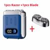 Xiaomi 2025 Mini Electric Smart Shaver Dual Blade Household Car Shaver Digital Display Rechargeable Shaver Powerful Beard Trimmer Tool