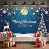 Christmas Banner Christmas Tree Design Winter Celebration Banner New Year Backdrop Snowflake Decor New Year Banner For New Year