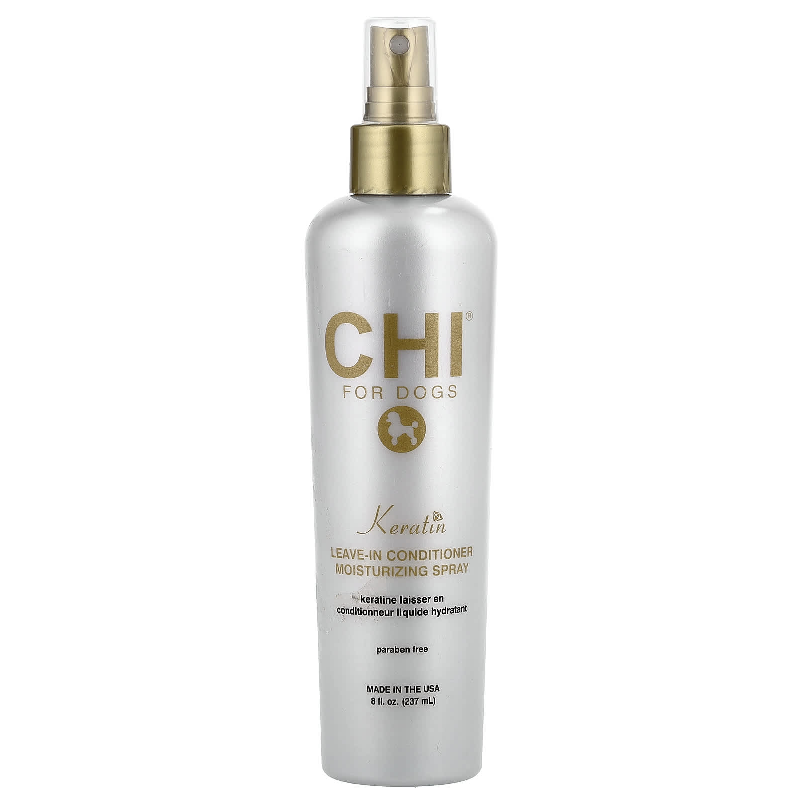 CHI for Dogs, Keratin Leave-In Conditioner Moisturizing Spray, for Dogs, 8 fl oz (237 ml)