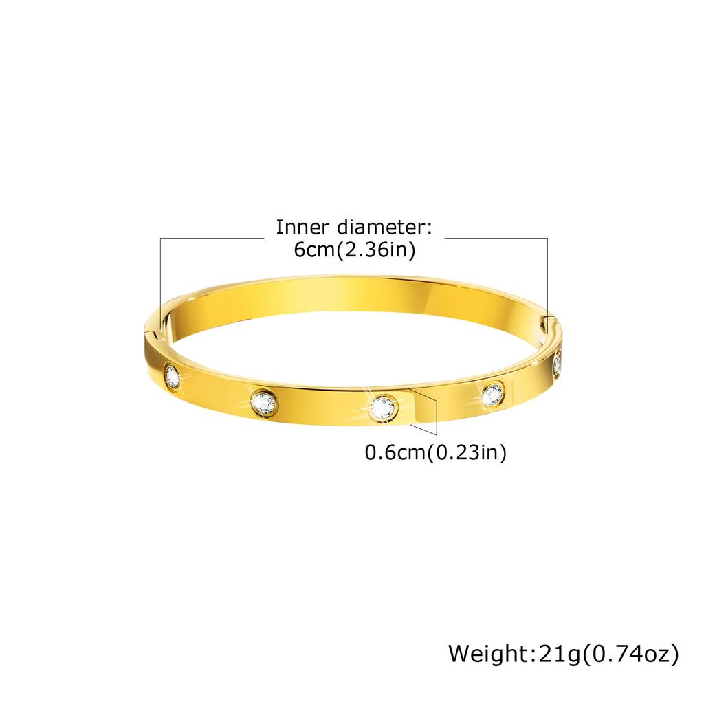Luxury Flower Bowknot Star Zircon Bracelet for Women,High Quality Stainless Steel Openable Bangle,Gold Plated Waterproof Jewelry