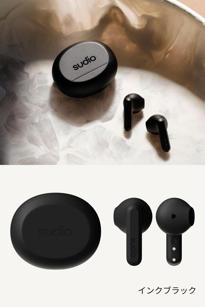 SUDIO A3 (Ink Black) Wireless In-Ear Earphones (Bluetooth 5.4 with Mic Compatible with iOS and Android Waterproof) Type-C