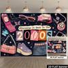 [JIT] 1 Piece of 2D Flat Banner. Horizontal Banner Featuring Retro Elements from the 2000s.DJH