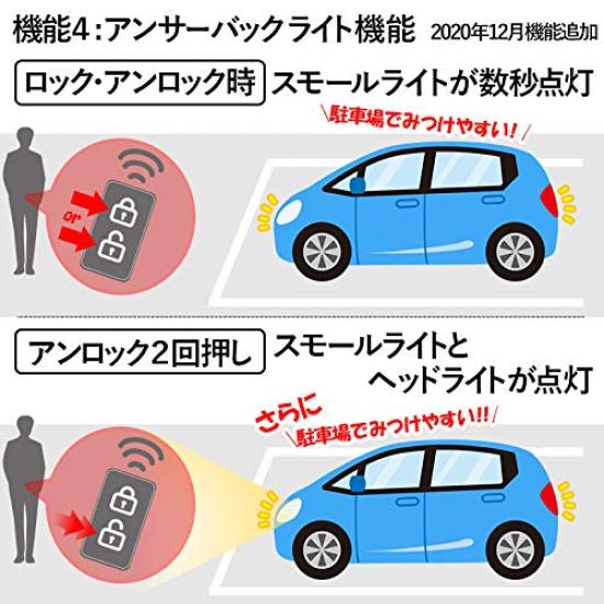 Enlarge Trading CHR Compatible Auto Door Lock Kit with Answerback Light C-HR Speed-Linked