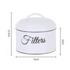 Coffee Filter Holder Coffee Bar Accessory with Lid for Counter Home Kitchen