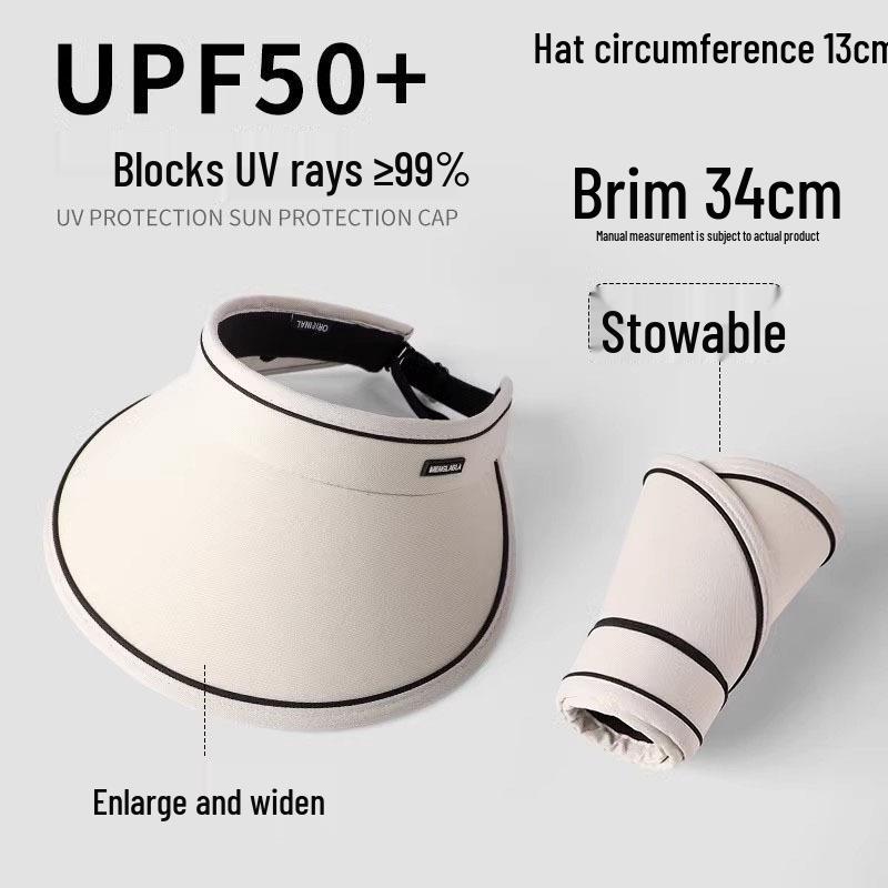 New Arrival: Anti-UV Open Top Sun Hat with Large Brim & Free Shipping