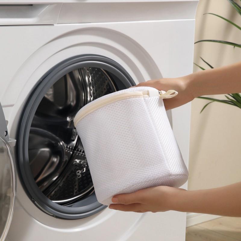 Laundry Care Bag Underwear Protection Bag Bra Washing Bag Mesh Pouch Cylindrical