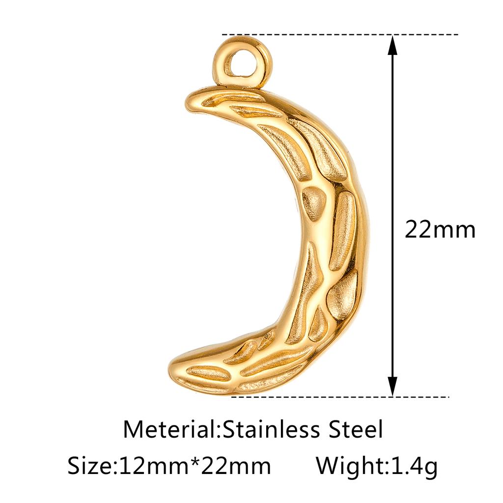 3pcs/Lot Stainless Steel Casting Sunburst Sun Moon Star Charms Pendant For DIY Necklace Bracelet Earrings Jewelry Accessories