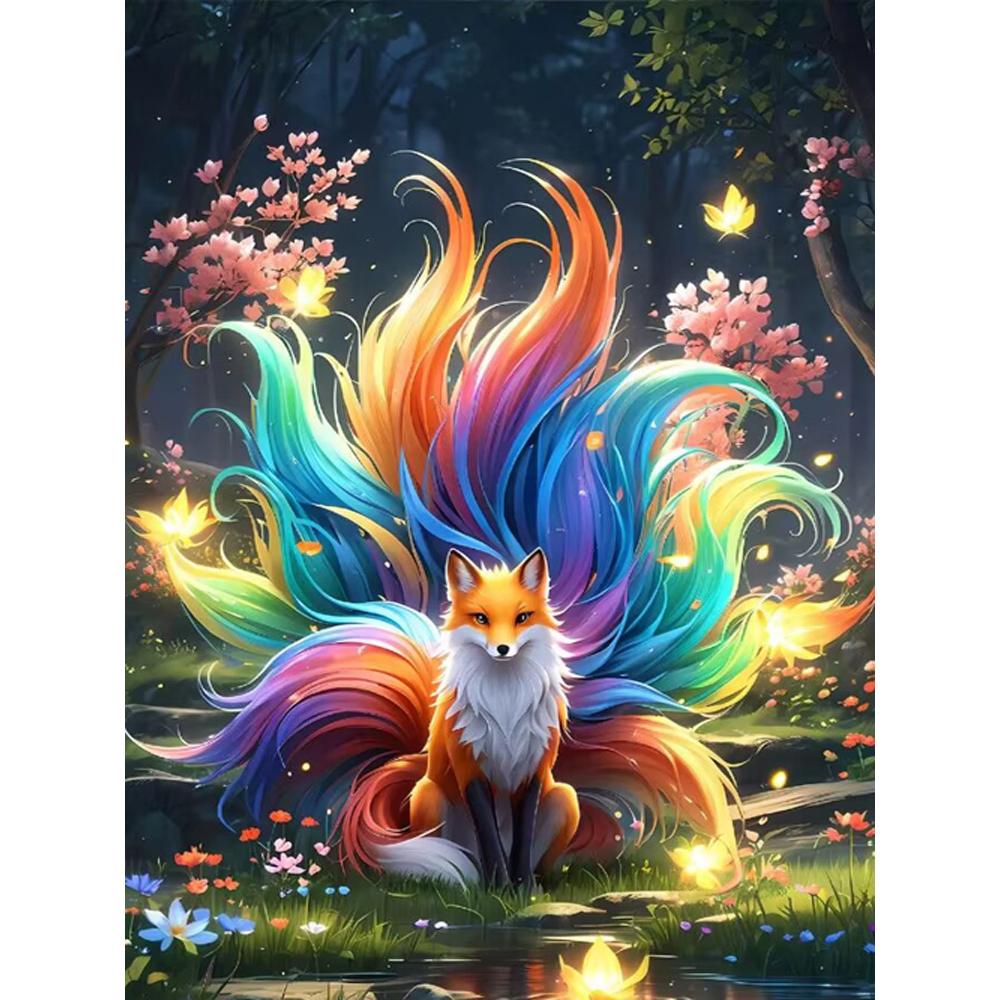 Fantasy Tier Fuchs Diamantmalerei Stickerei 5D DIY Neuankömmling Strassstein Bild Mosaik Kreuzstichsets Handgemacht Kindergeschenk