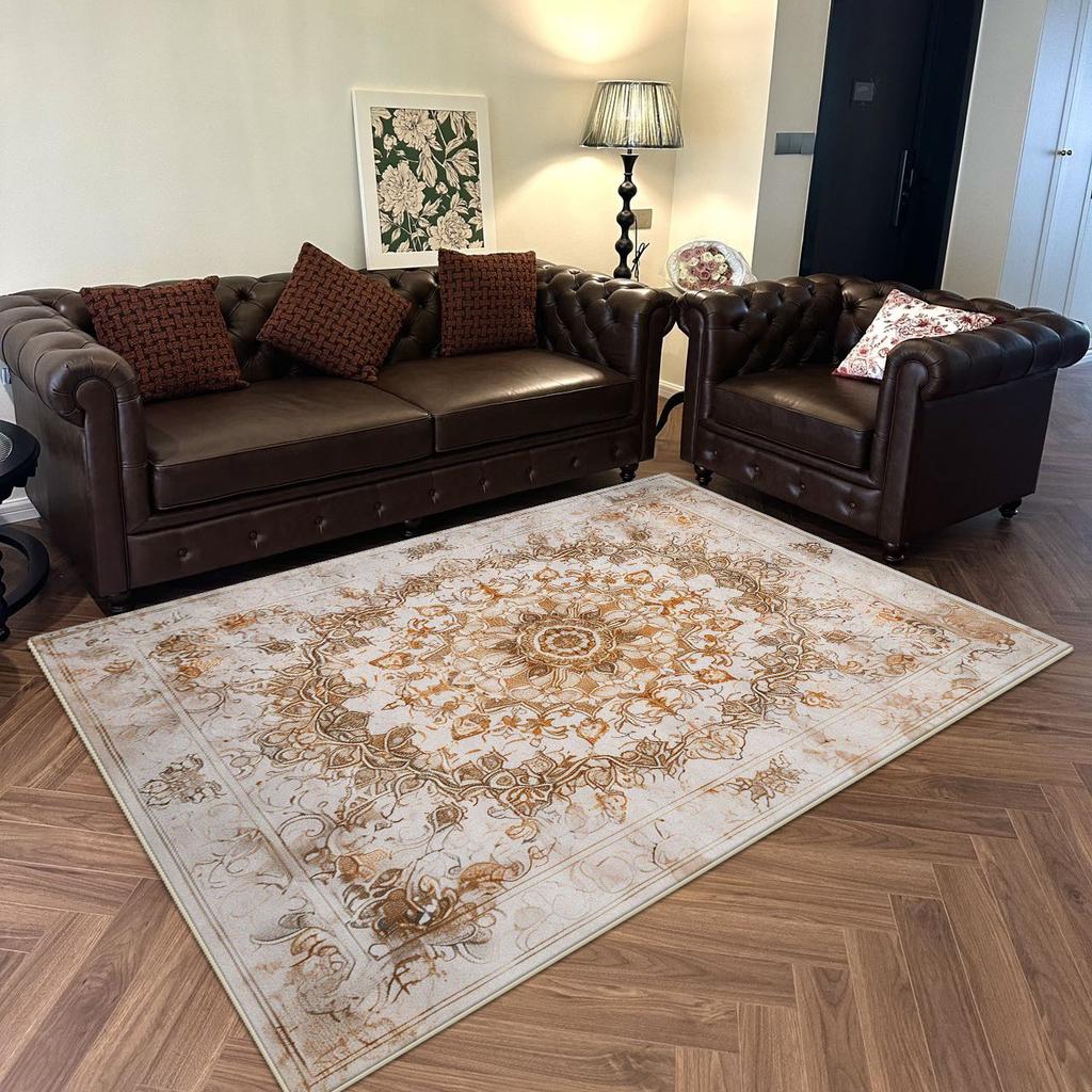 Vintage Persian Carpet for Living Room Decoration Carpets Large Bedroom Luxury Lounge Rugs 200x300 Non-slip Washable Floor Mat
