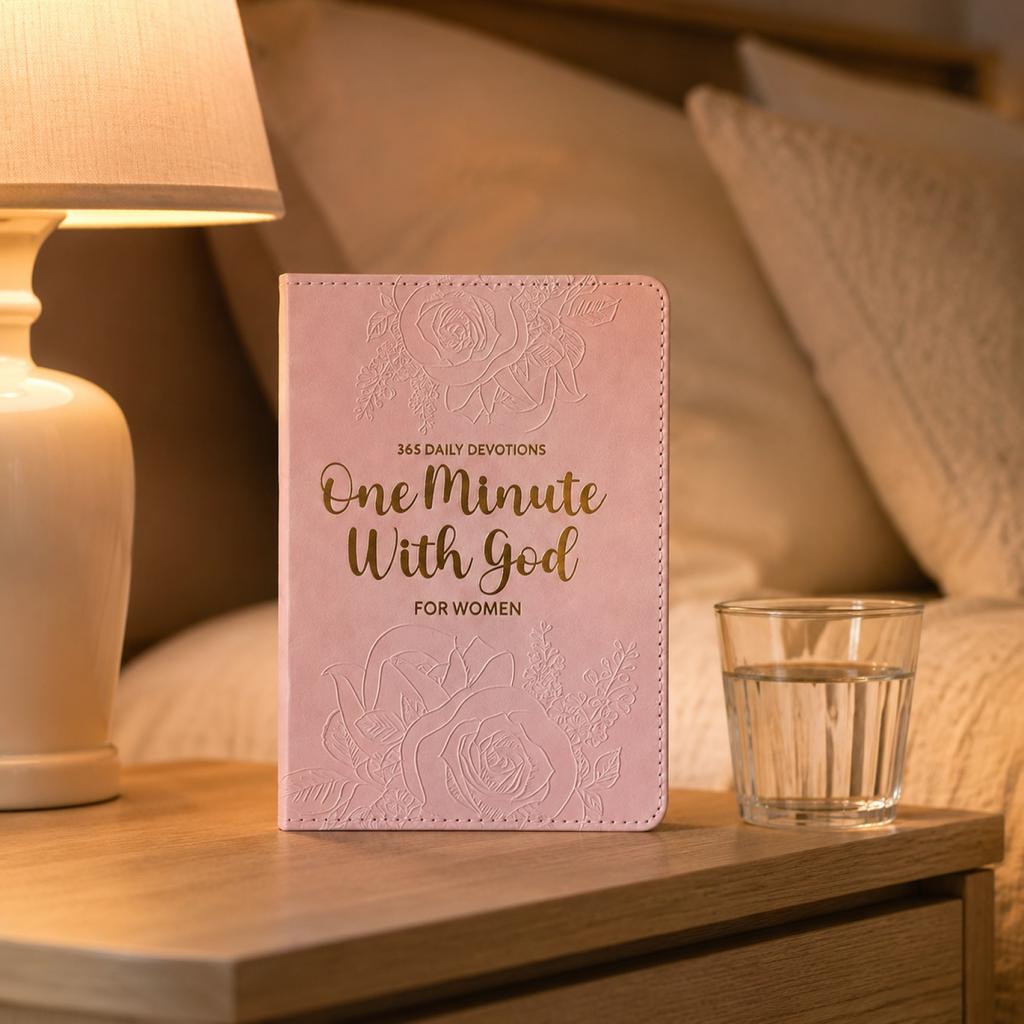 Eine Minute mit Gott für Frauen 365 Tägliche Andachten Leder Einband Notizbuch für Tägliches Gebet und Reflexion Inspirierendes Andachtsbuch