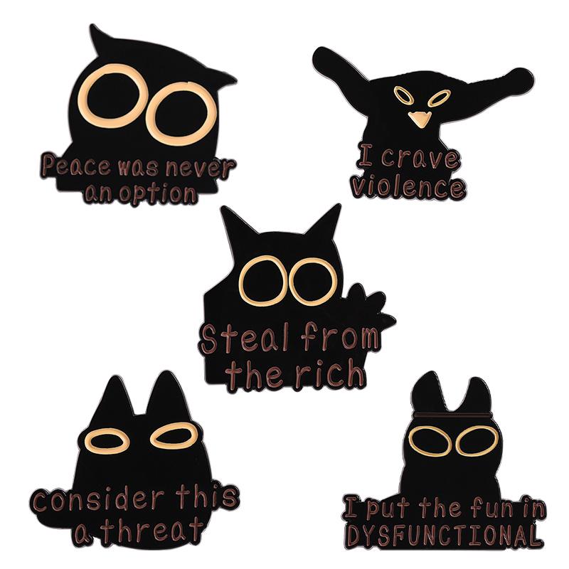 3-10pcs/set Cute Animal Enamel Pins Pet Dogs Raccoon Red Eared Rabbit Panda Brooches Lapel Badge Funny Jewelry Gifts for Friends
