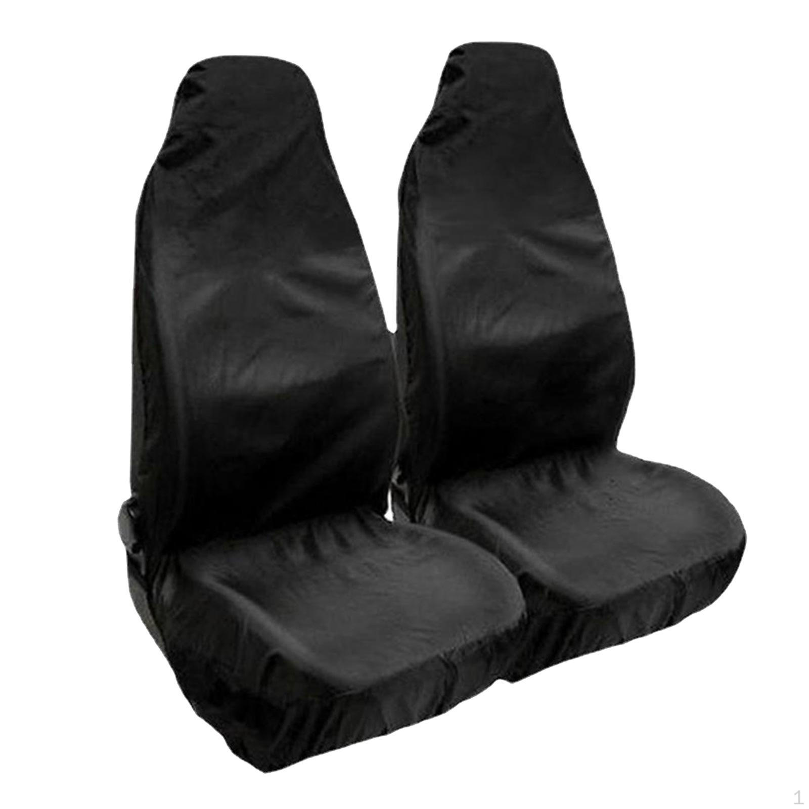 2 Pieces Seat Cover Set Cushion Universal with Storage Bag Protector Protection